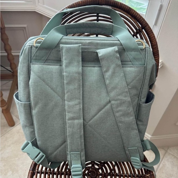 Lassig Glam Goldie Diaper Backpack in Mint - Picture 3 of 7